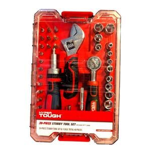 New Hyper Tough 39 Piece Stubby Tool Set